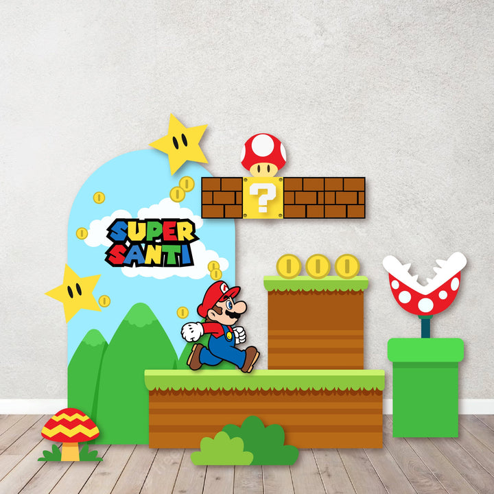Characters/Custom PROPS Cutouts in Foam Board for Birthday Parties, Decorations, Backdrops, Inspired Mario Background theme party