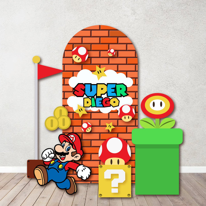 Characters/Custom PROPS Cutouts in Foam Board for Birthday Parties, Decorations, Backdrops, Inspired Mario Background theme party