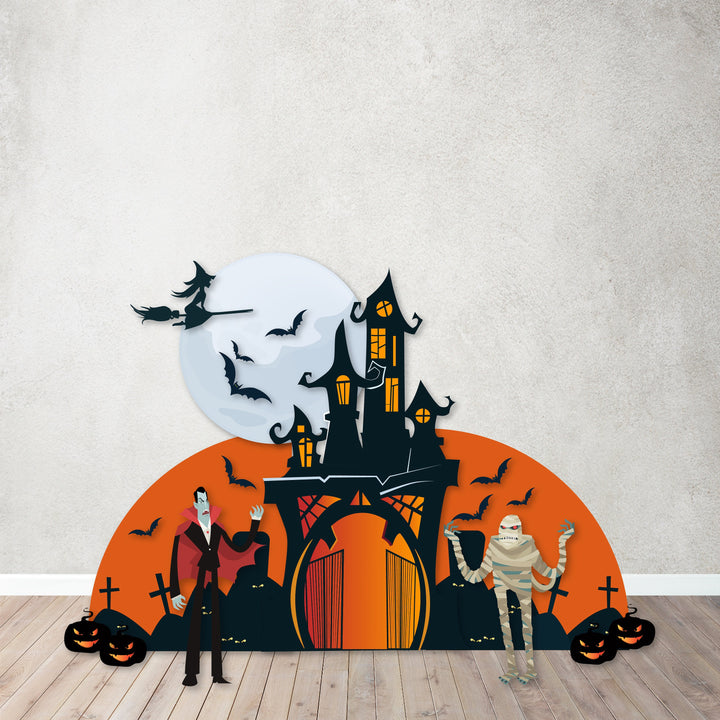 Halloween Characters Props Cutouts in Foam Board. Happy Halloween Backdrops, Zombie monster,Dracula, The Mummy, Frankenstein, Trunk-or-Treat