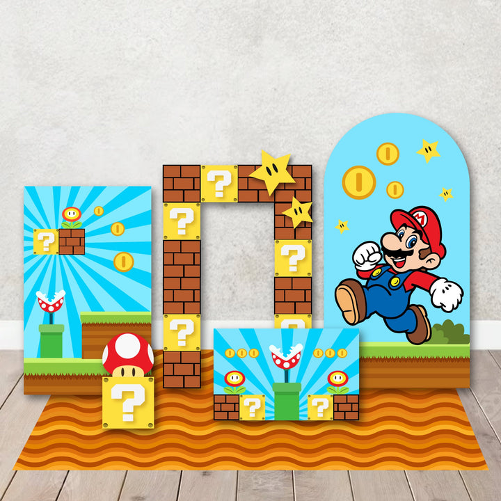 Characters/Custom PROPS Cutouts in Foam Board for Birthday Parties, Decorations, Backdrops, Inspired Mario Background theme party