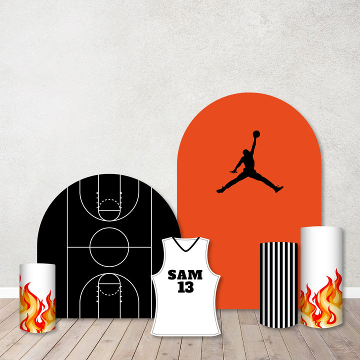 Basketball Theme Party Backdrops,Cut Outs. NBA Team Inspired Backdrop. Basketball, Slam Dunk,Jordan inspired Backdrop,Items sold Separately