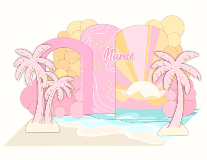 FLAMINGO birthday decor foam board backdrops, prop, cut outs, Lets Flamingle, Girl tropical Birthday, Girl Flamingo, Pool Party Decoration