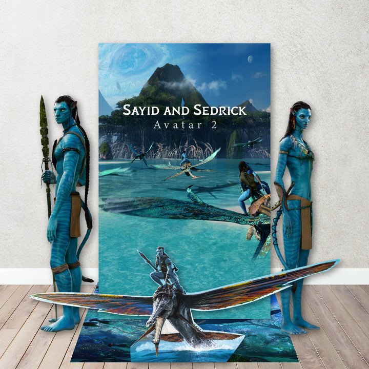 Avatar Inspired Theme Party Backdrops,Cut Out,Background.The Way of Water Movie Inspired. Jake Sully| Neytiri Inspired.Items sold Separately