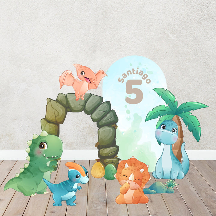 Dinosaur Inspired Jurassic Birthday Foam Board Cut Outs, Dino Birthday Props, Baby Dinosaur Backdrop Foam Board, Dinosaur Numbers Cut Outs