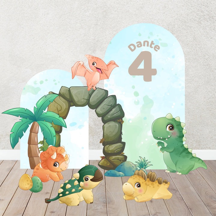 Dinosaur Inspired Jurassic Birthday Foam Board Cut Outs, Dino Birthday Props, Baby Dinosaur Backdrop Foam Board, Dinosaur Numbers Cut Outs