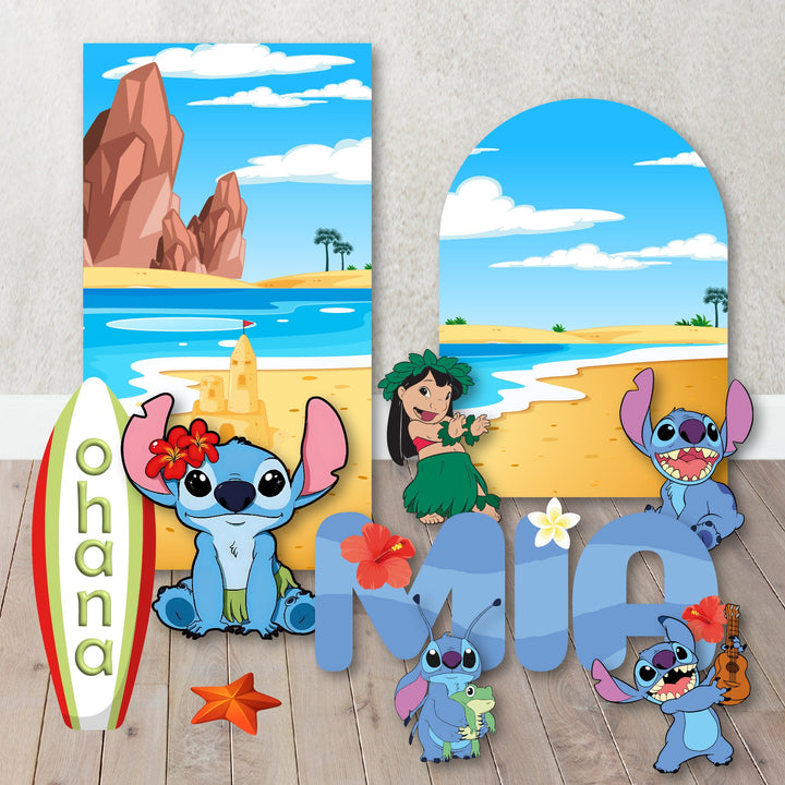 Inspired Lilo and Stitch Birthday , Lilo and Stitch Props Cutouts Backdrops Foam Board. Lilo and Stitch Background Items sold Separately.