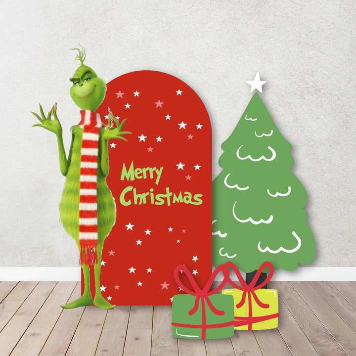 Mean One Birthday, Christmas First Birthday Backdrop, Props, Cut outs Foamboard, Grinch, Personalized, The Grinch, Merry Grinchmas