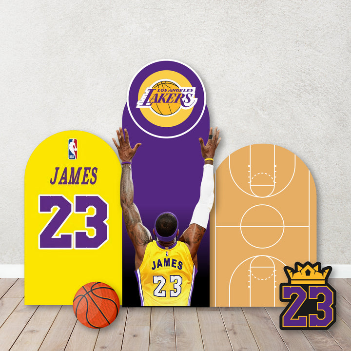 Kobe Bryant Inspired Backdrop, Basketball Theme Party Backdrops, Cut Out. Lakers Team Inspired Background. Slam, Dunk, Items sold Separately
