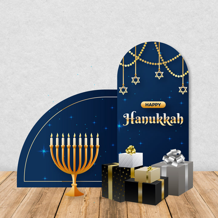 Hanukkah Decorations Backdrop, Props, Cut outs Foamboard, Holiday Backdrops for School Parties | Winter Holidays Party|Hanukkah Background