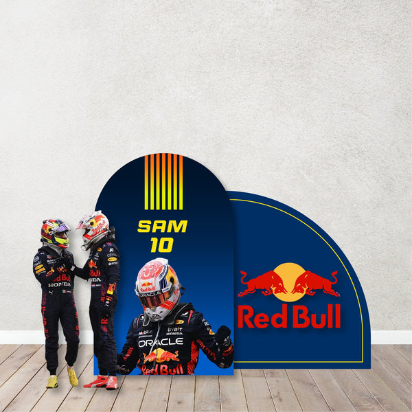 Inspired Formula 1 Props Cutouts Foam Board. Inspired Red Bull, Ferrari, Mercedes Kids Party Backdrop , Background Items sold Separately