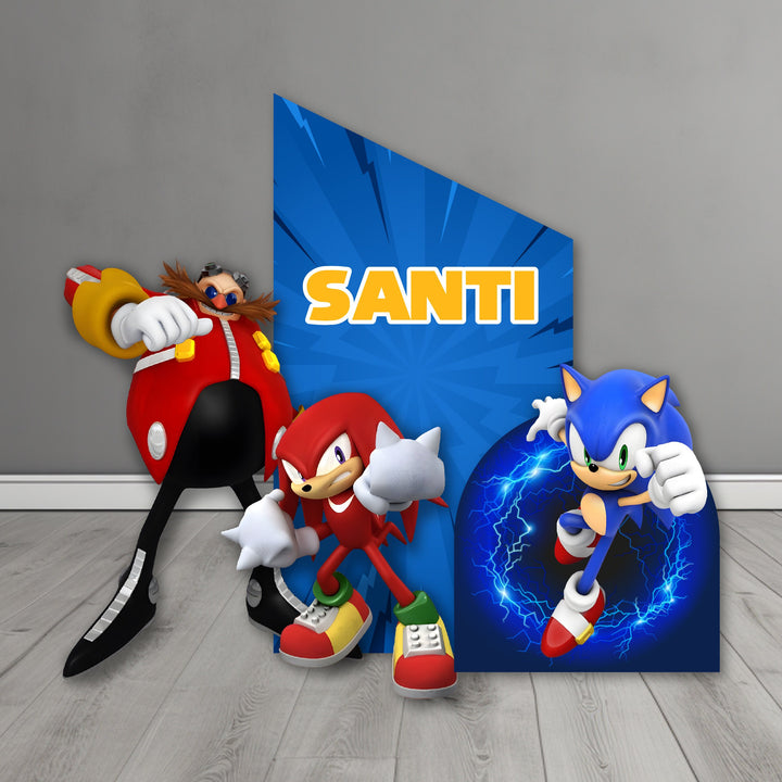 Inspired Sonic Props Cutouts Foam Board. Inspired Sonic the Hedgehog Kids Party Backdrop , Background Party Decor Items sold Separately