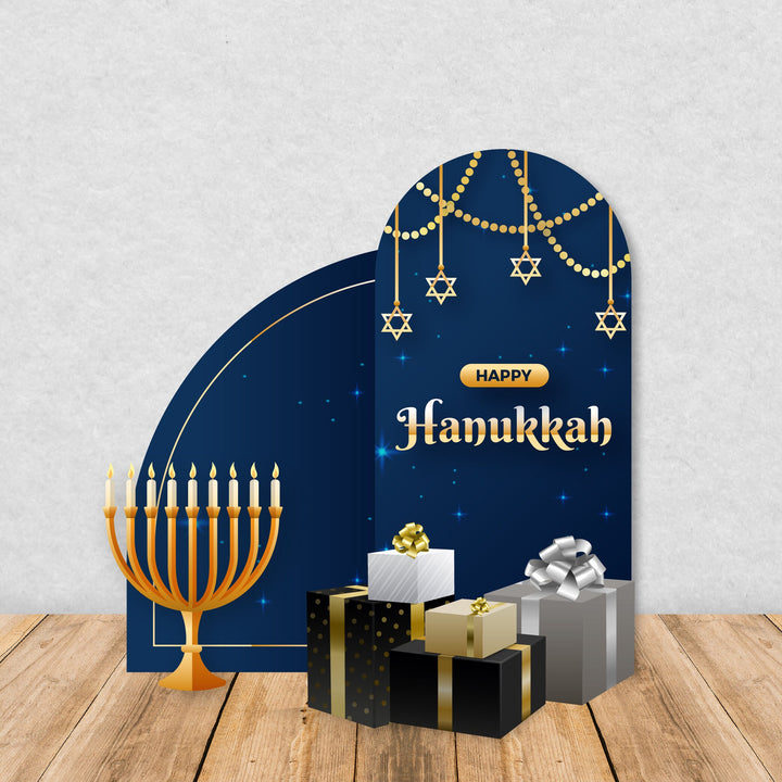 Hanukkah Decorations Backdrop, Props, Cut outs Foamboard, Holiday Backdrops for School Parties | Winter Holidays Party|Hanukkah Background