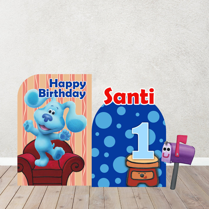 Inspired Blue's Clues Birthday, Blues Party , Blues Clues Party Backdrop , A clue a Clue Background Party Decor Items sold Separately