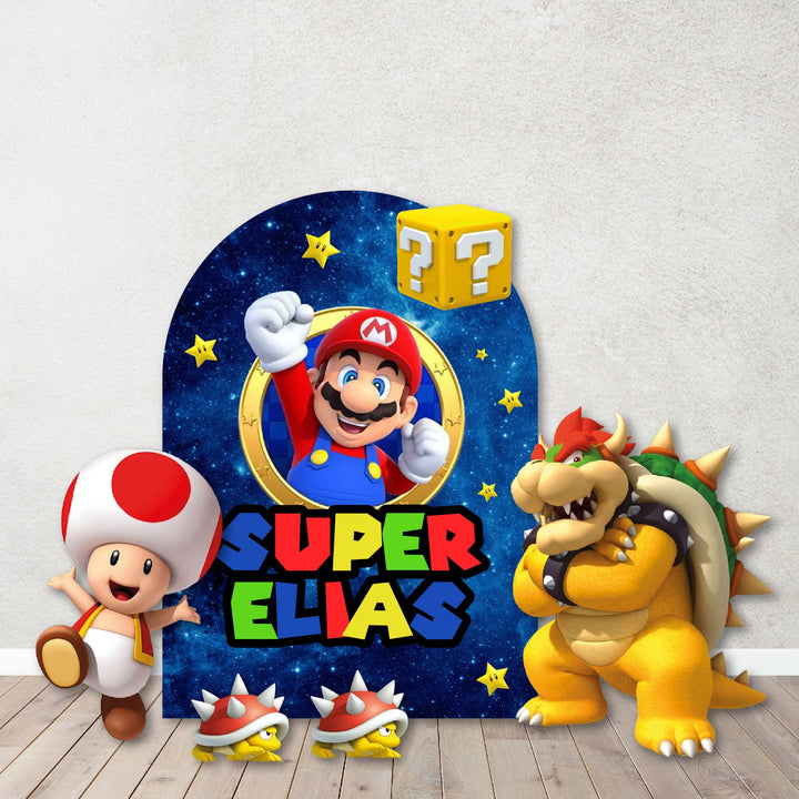 Characters/Custom PROPS Cutouts in Foam Board for kids Birthday Decoration Backdrops,Inspired Mario theme party Custom Studio Props