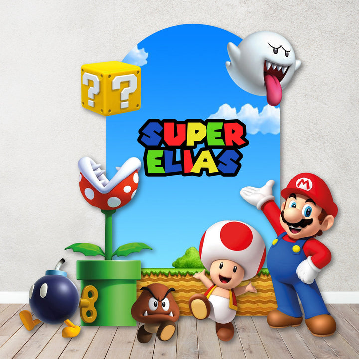 Characters/Custom PROPS Cutouts in Foam Board for kids Birthday Decoration Backdrops,Inspired Mario theme party Custom Studio Props