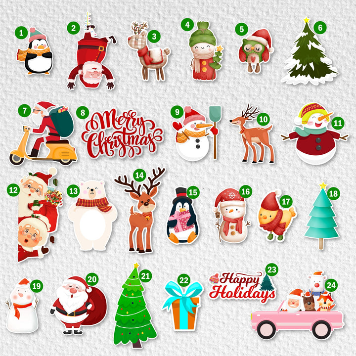 Christmas Magnets | Christmas Decorations | Christmas Magnets | Custom Holiday Magnets| Sign| Garage Magnets| Magnetic Sold Separately