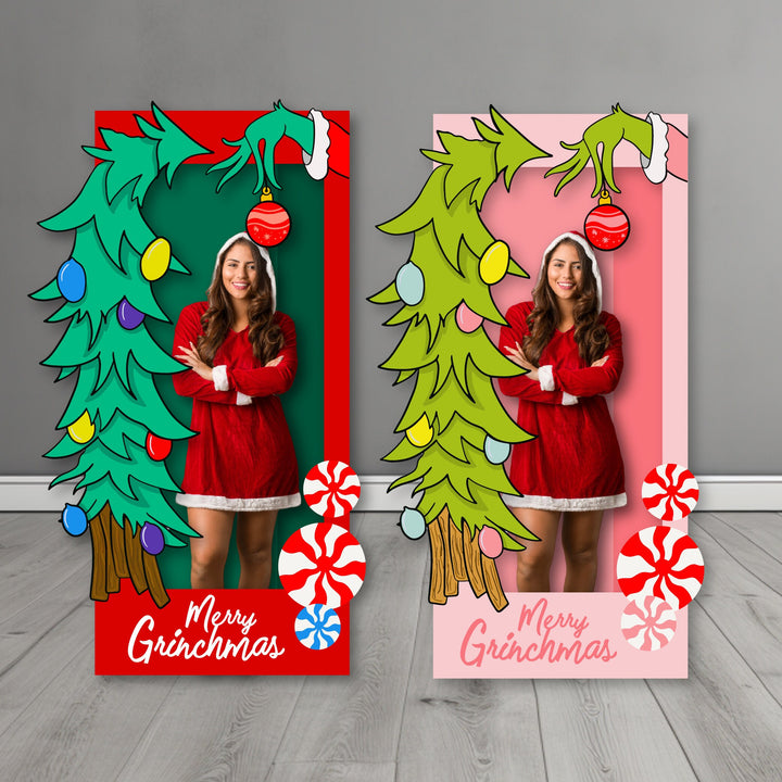 The Grinch Merry Grinchmas Inspired Box Photo Booth. The Grinch PhotoBooth. Life Size Photo Booth. Merry Grinchmas Celebration.Photo Booth