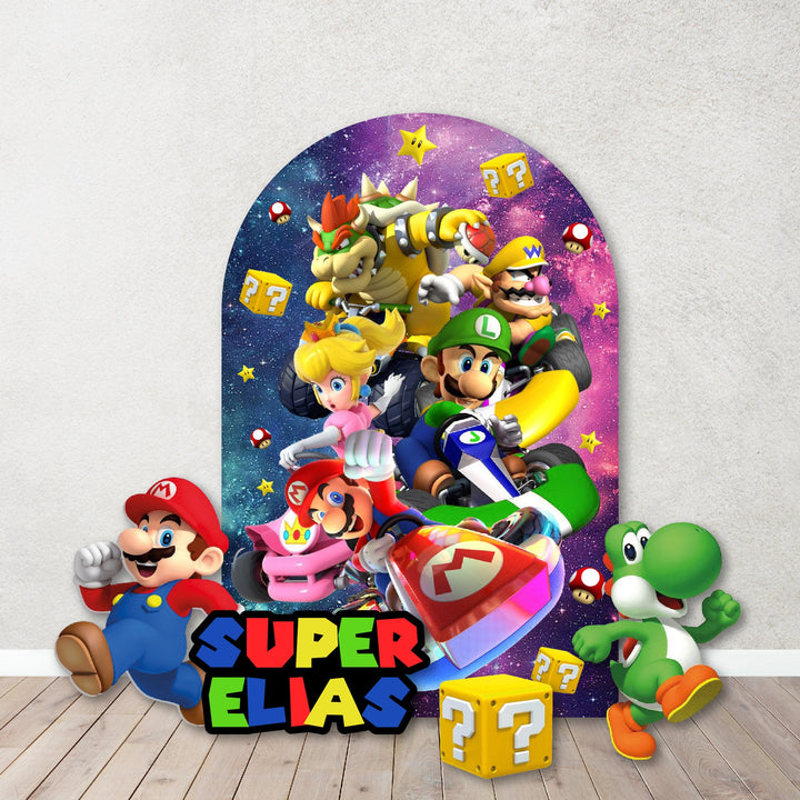 Characters/Custom PROPS Cutouts in Foam Board for kids Birthday Decoration Backdrops,Inspired Mario theme party Custom Studio Props