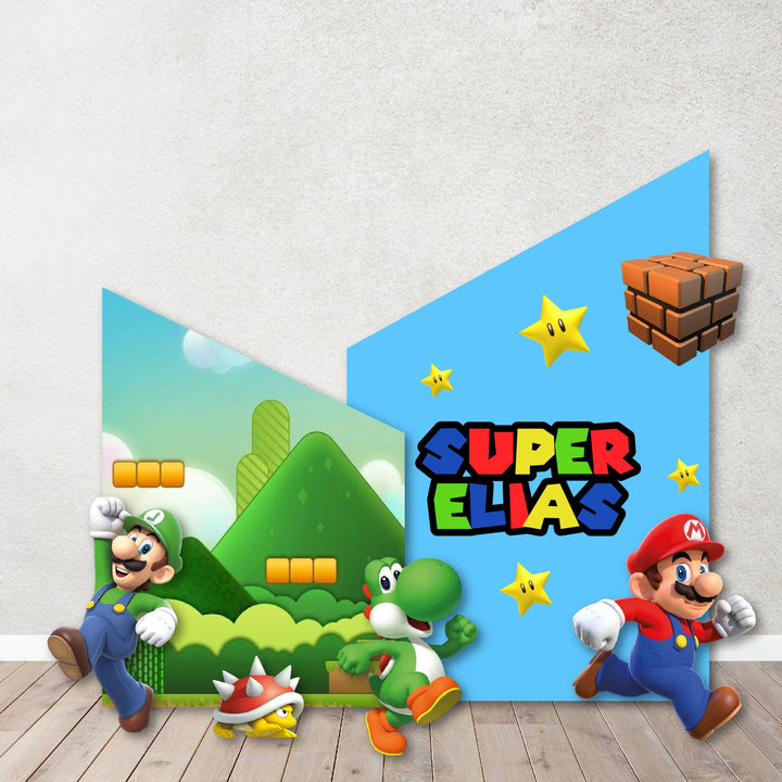 Characters/Custom PROPS Cutouts in Foam Board for kids Birthday Decoration Backdrops,Inspired Mario theme party Custom Studio Props