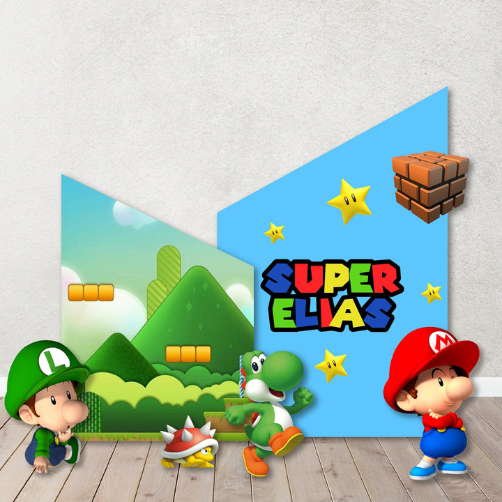 Characters/Custom PROPS Cutouts in Foam Board for Birthday Parties, Decorations, Backdrops, Inspired Baby Mario Baby Luigi theme party