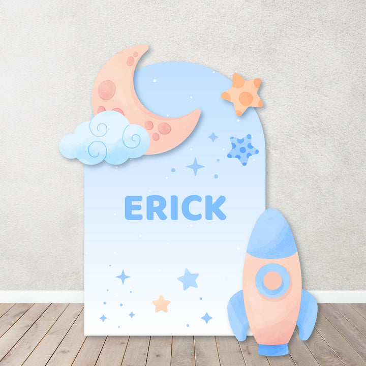 Personalized Space Themed Party Foam Board, Astronaut Foam Board, Out Of This World Car, Space, Teddy Bear Party Theme Birthday Decoration