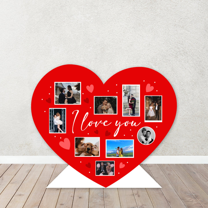 Jumbo San Valentine's Day Heart PROP in Foam Board | Picture collage heart board, Decorations, Valentines, Galentine's Day.