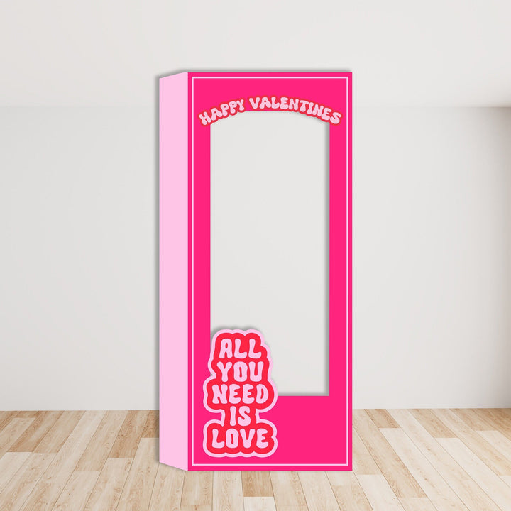 San Valentine's|Galentine's Day Box Photo Booth No Backing. Life Size Heart Photo Booth. Happy Valentine's Celebration Photo Booth