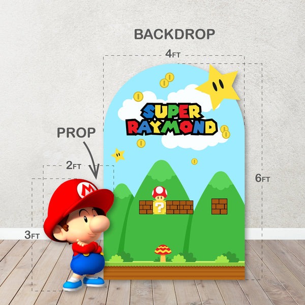 Characters/Custom PROPS Cutouts in Foam Board for Birthday Parties, Decorations, Backdrops, Inspired Baby Mario Baby Luigi theme party