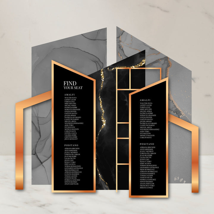 Arch Seating Chart Large Wedding Seating Chart Arched Panel Entrance Sign Foam Board Custom text, color, Light Weight Indoor use