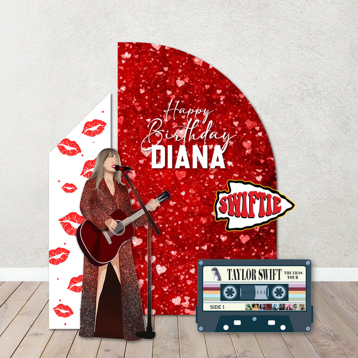 Taylor themed decor. Birthday, San Valentine. In my self love era. It's me Hi,I am birthday girl. In my galentine era. loving him was RED