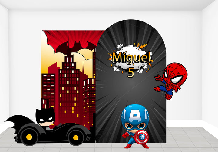 Super Heroes Foam Board for Birthday Parties, Decorations, Superhero Birthday Backdrops, Background theme party. Items sold Separately