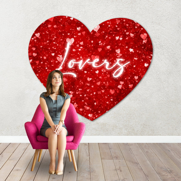 Jumbo San Valentine's Day Heart PROP in Foam Board | Picture collage heart board, Decorations, Valentines, Galentine's Day.