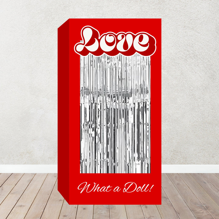 San Valentine's|Galentine's Day Box Photo Booth No Backing. Life Size Heart Photo Booth. Happy Valentine's Celebration Photo Booth