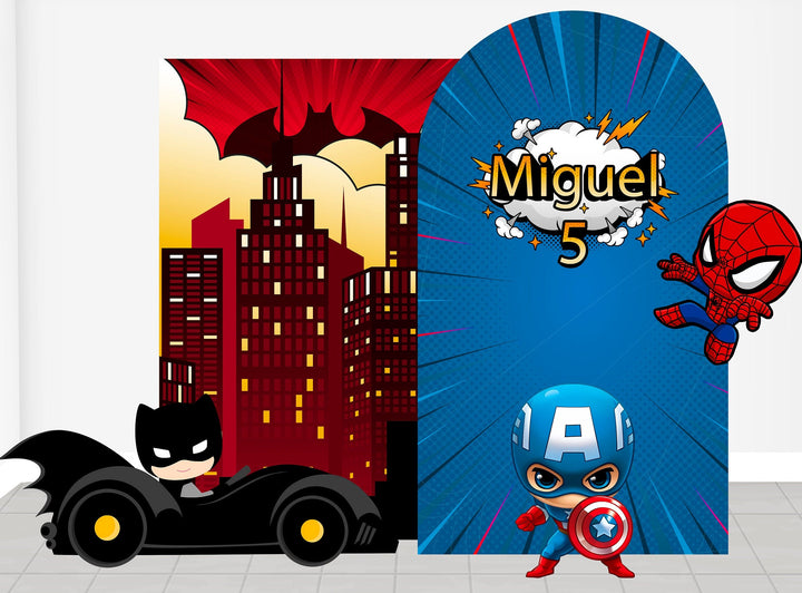 Super Heroes Foam Board for Birthday Parties, Decorations, Superhero Birthday Backdrops, Background theme party. Items sold Separately