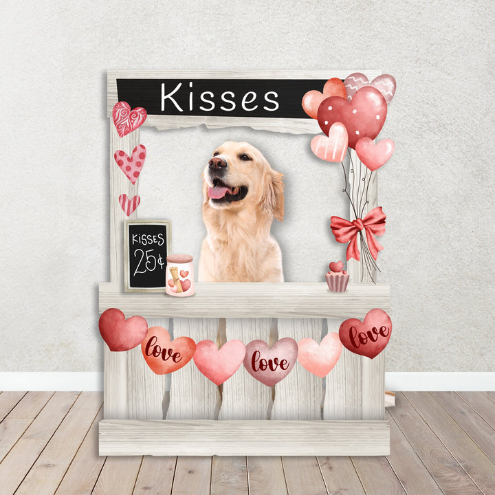 San Valentine's|Galentine's Day Box Photo Booth No Backing. Life Size Heart Photo Booth. Happy Valentine's Celebration Photo Booth